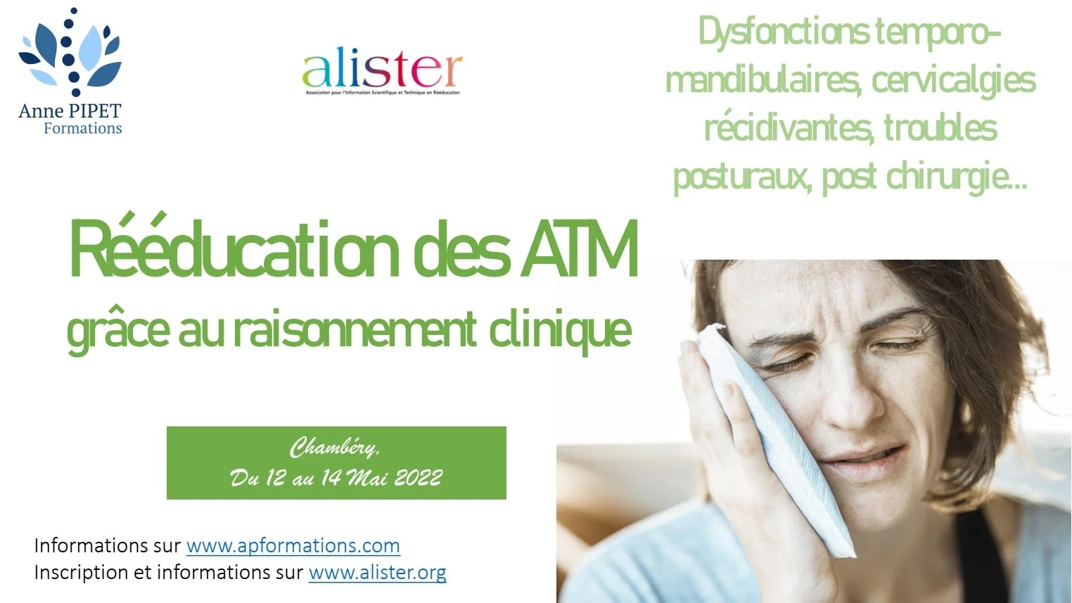 Formation ATM - raisonnement clinique - posture cervicales chambéry mulhouse